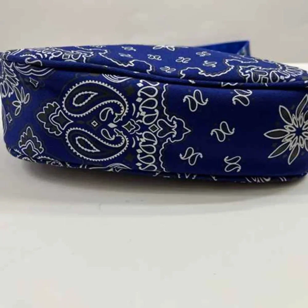 Bandana Paisley Print SM Shoulder Handbag - NWT - Blue/White